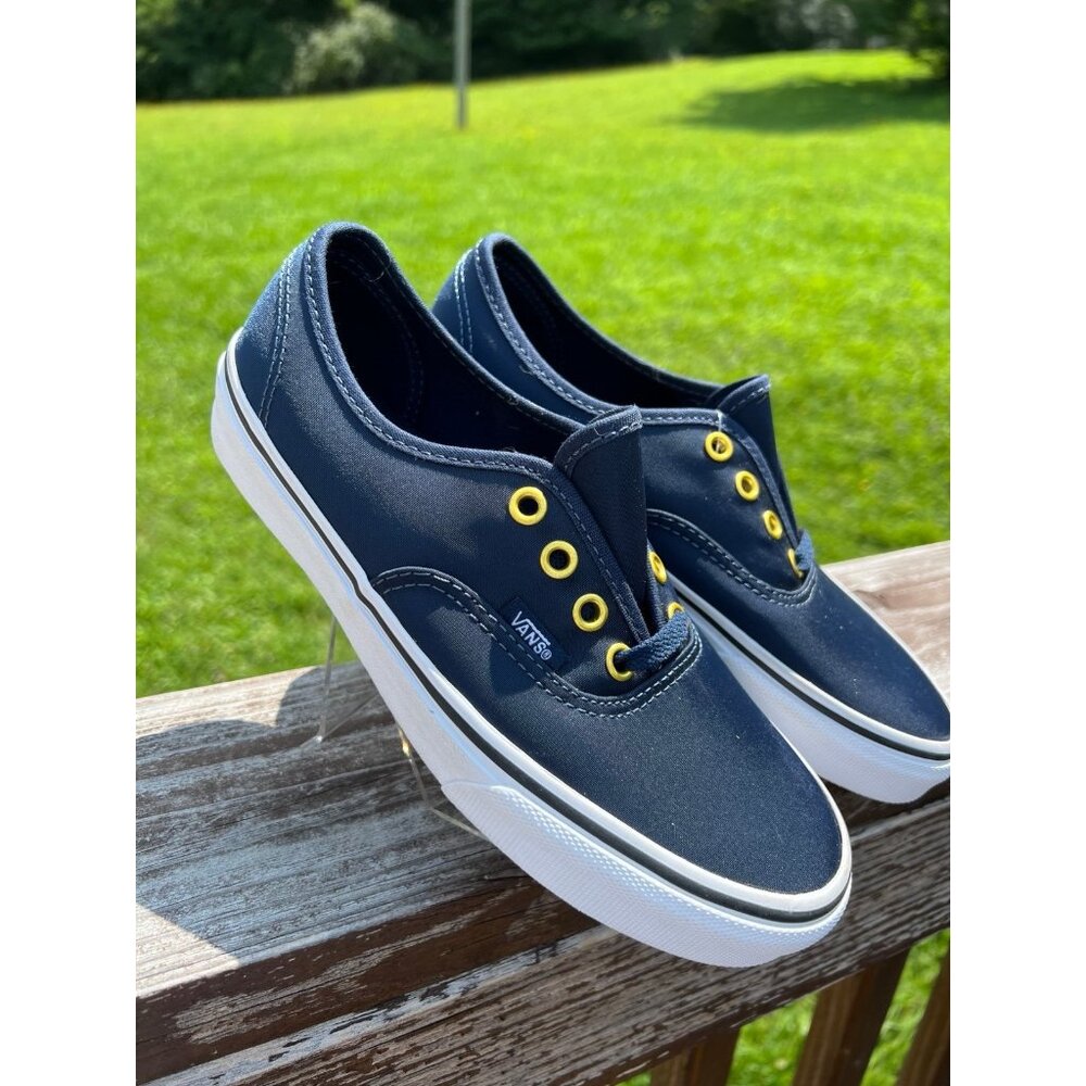 Vans Era SB Men's / Women's Blue & Gold Skateboard Shoes Size Men 5 Women 6.5 - Picture 3 of 6
